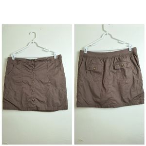 Dā-sh Mini Skirt Women's Large L Taupe